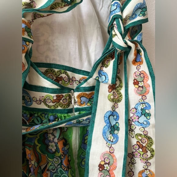 Alemais Dreamer Floral-Print Linen Halterneck Dress - Picture 15 of 17